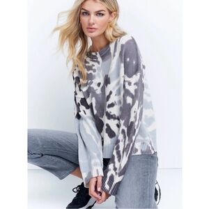 Lisa Todd Tie Dye Dreamscape Crewneck Sweater Medium EUC